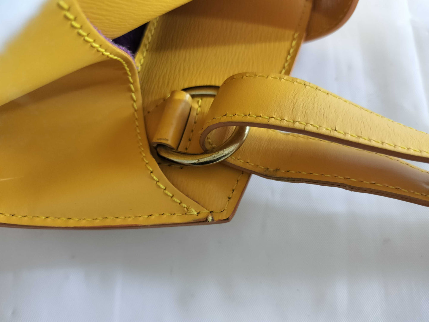 LOUIS VUITTON Epi Cluny Shoulder Bag with Crack