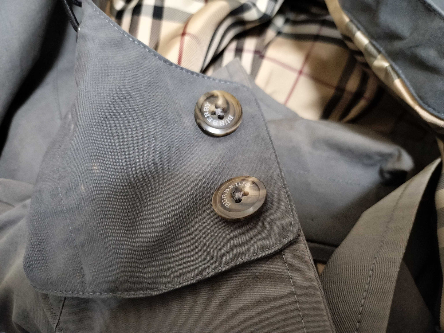 BURBERRY trench coat with Nova check lining