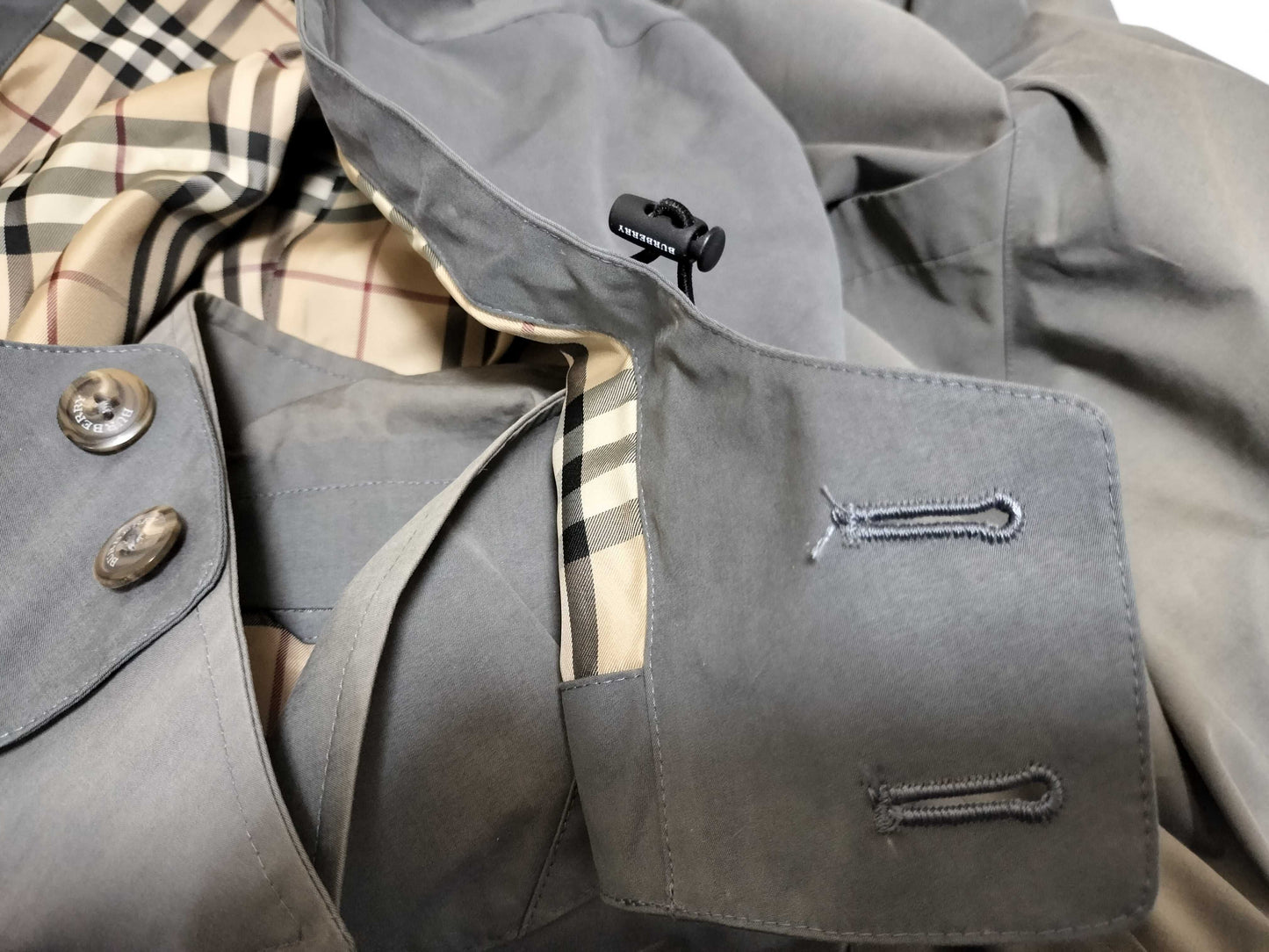 BURBERRY trench coat with Nova check lining