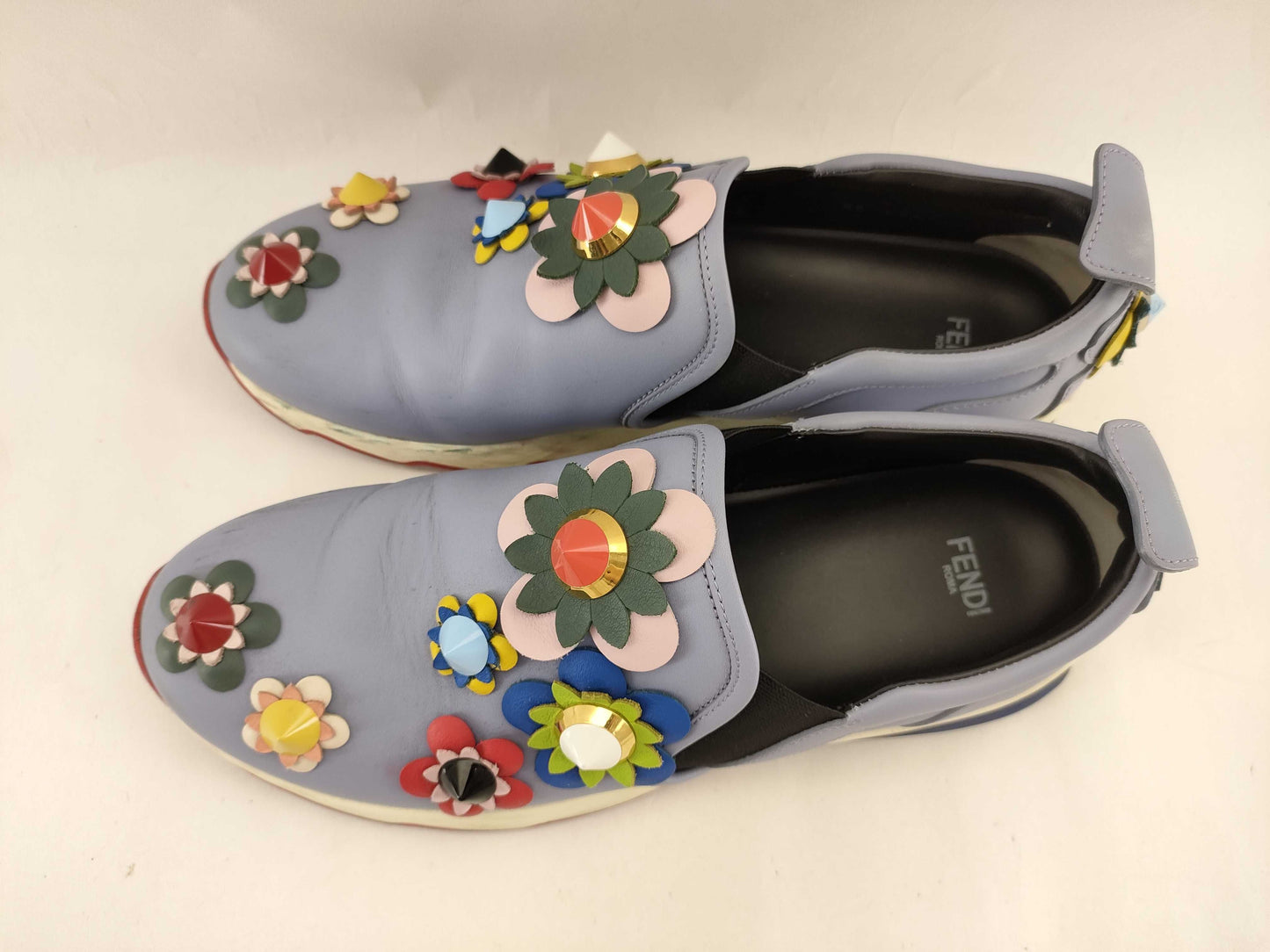 FENDI Women's Slip-On Studded Sneakers