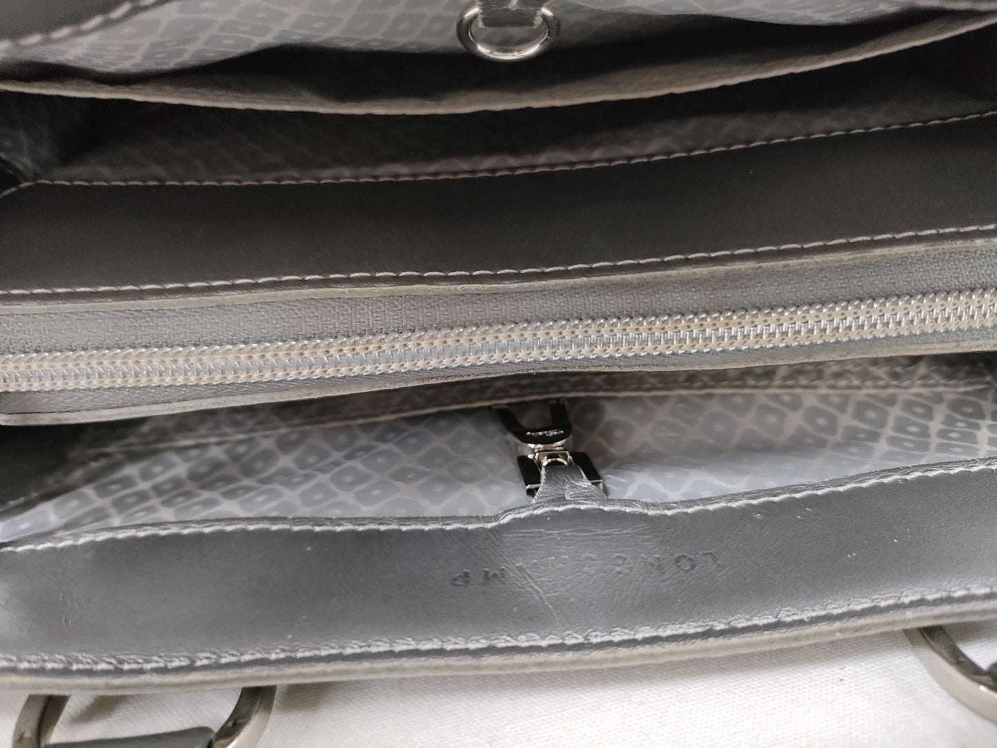 LONG CHAMP Leather 2-Way Handbag