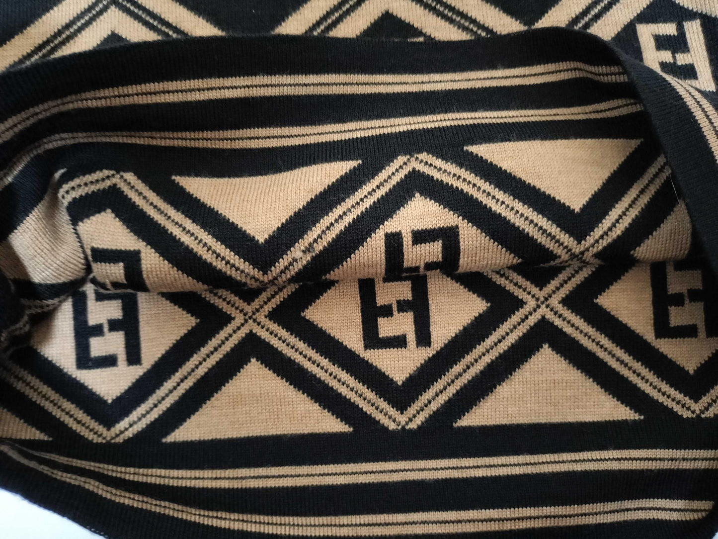 FENDI logo knit Zucca top size 40 top