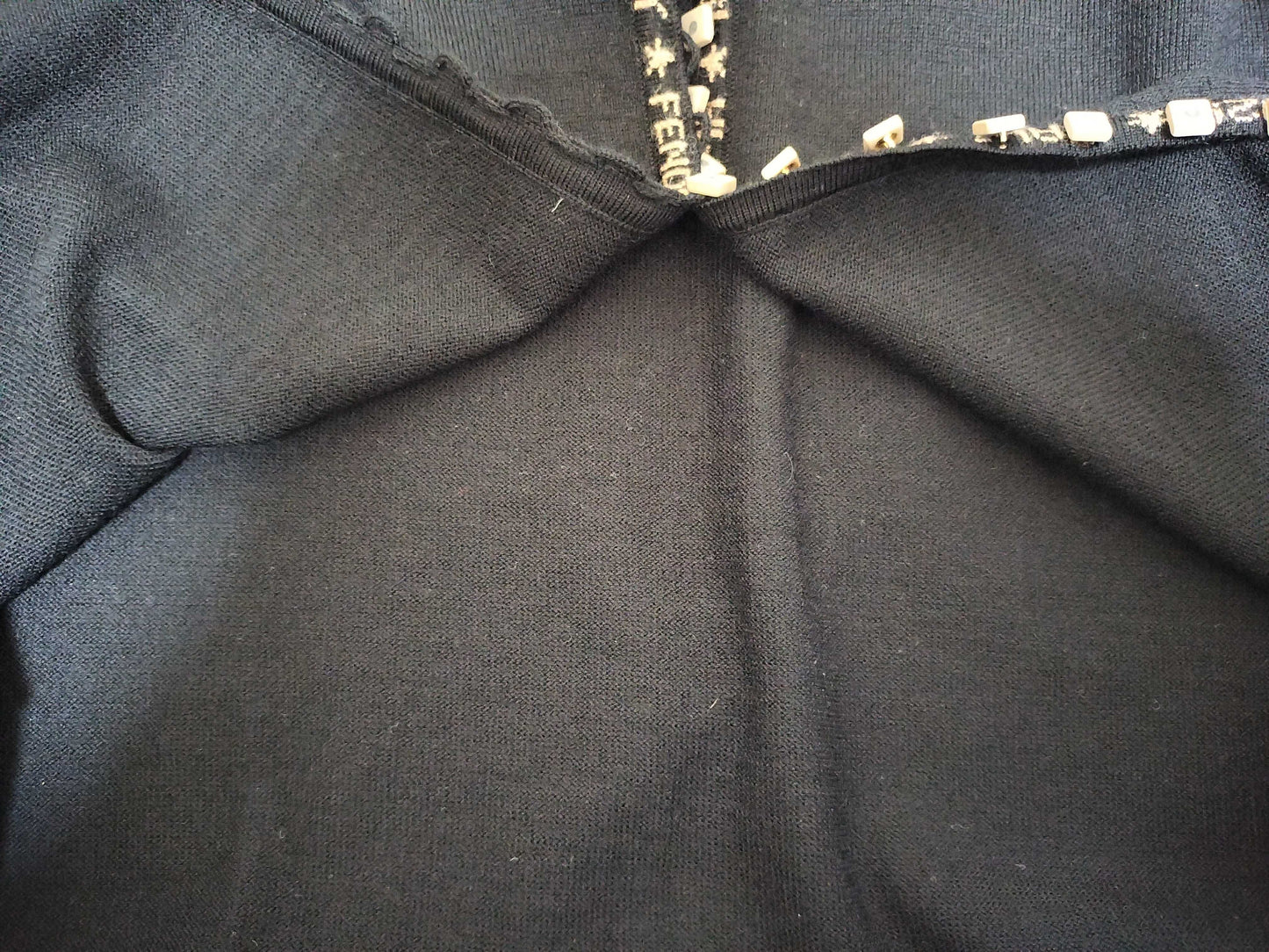FENDI Knit Top Cardigan Logo Top