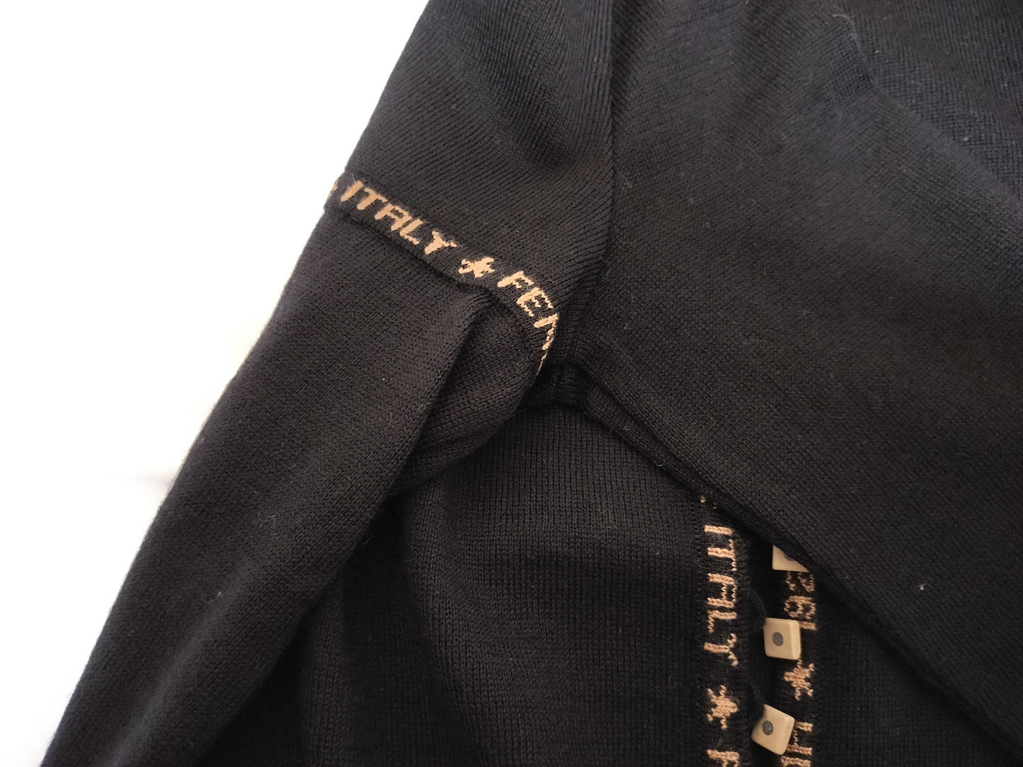 FENDI Knit Top Cardigan Logo Top
