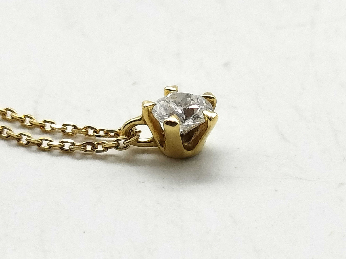 D0.221ct K18 1.7g Necklace