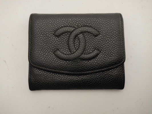 CHANEL Caviar Skin Coin Case