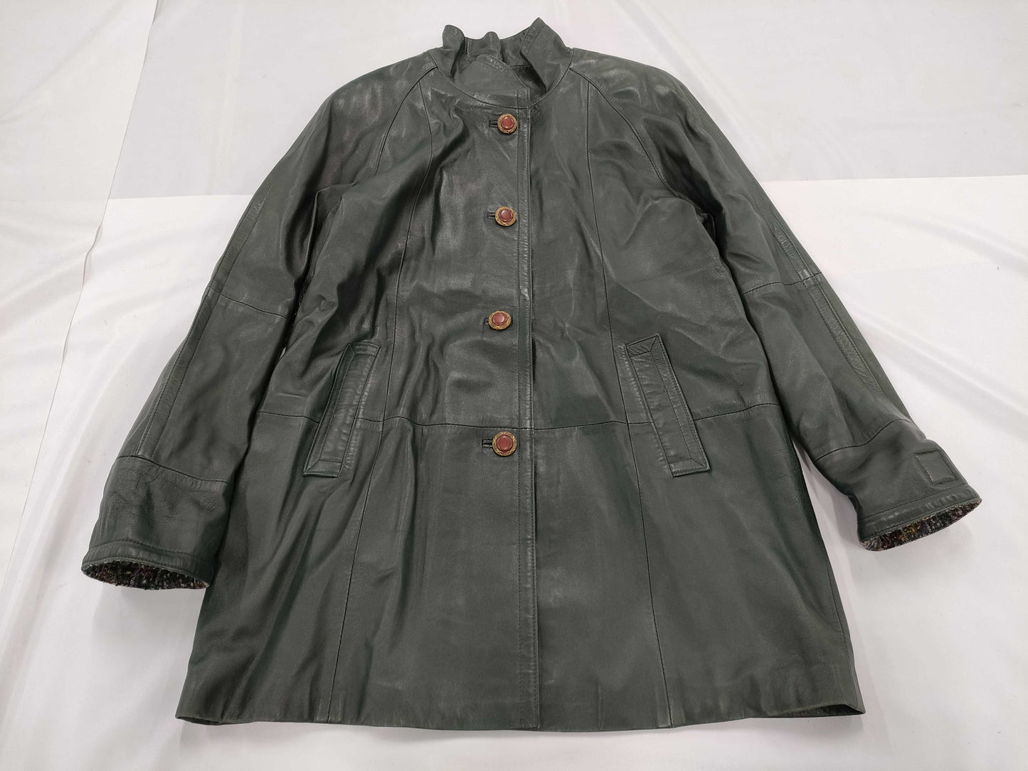 Pierre Balmain Leather Coat Coat