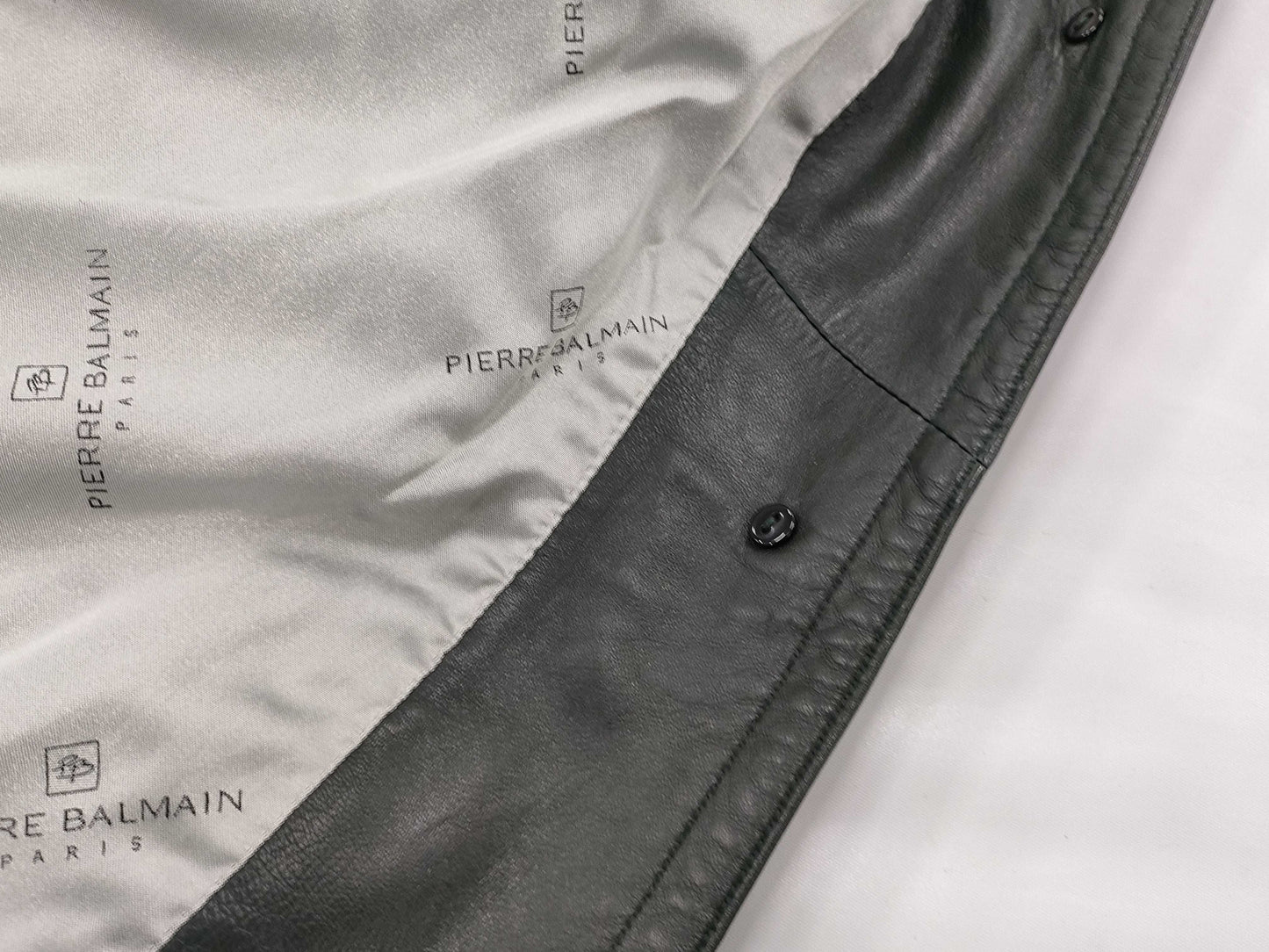 Pierre Balmain Leather Coat Coat