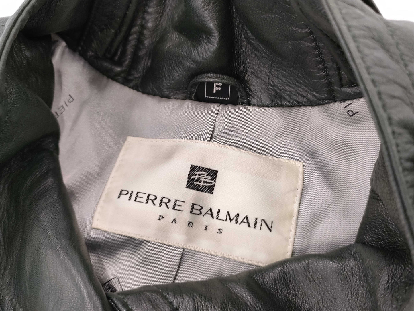 Pierre Balmain Leather Coat Coat