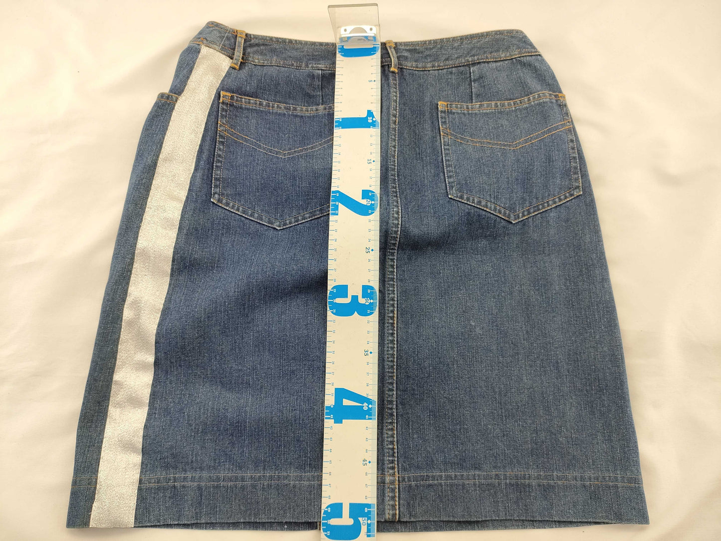 CHANEL denim skirt skirt
