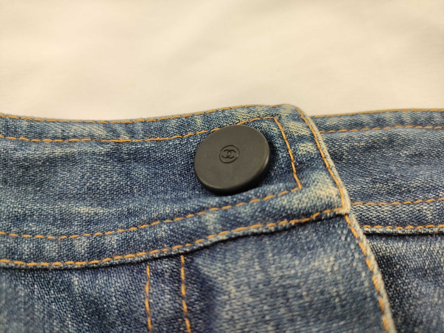 CHANEL denim skirt skirt