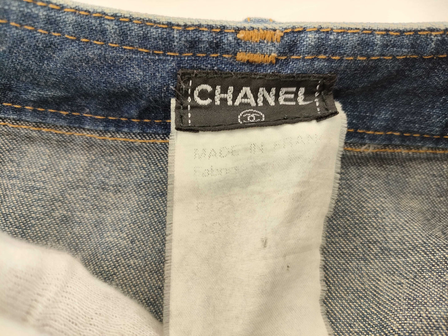 CHANEL denim skirt skirt