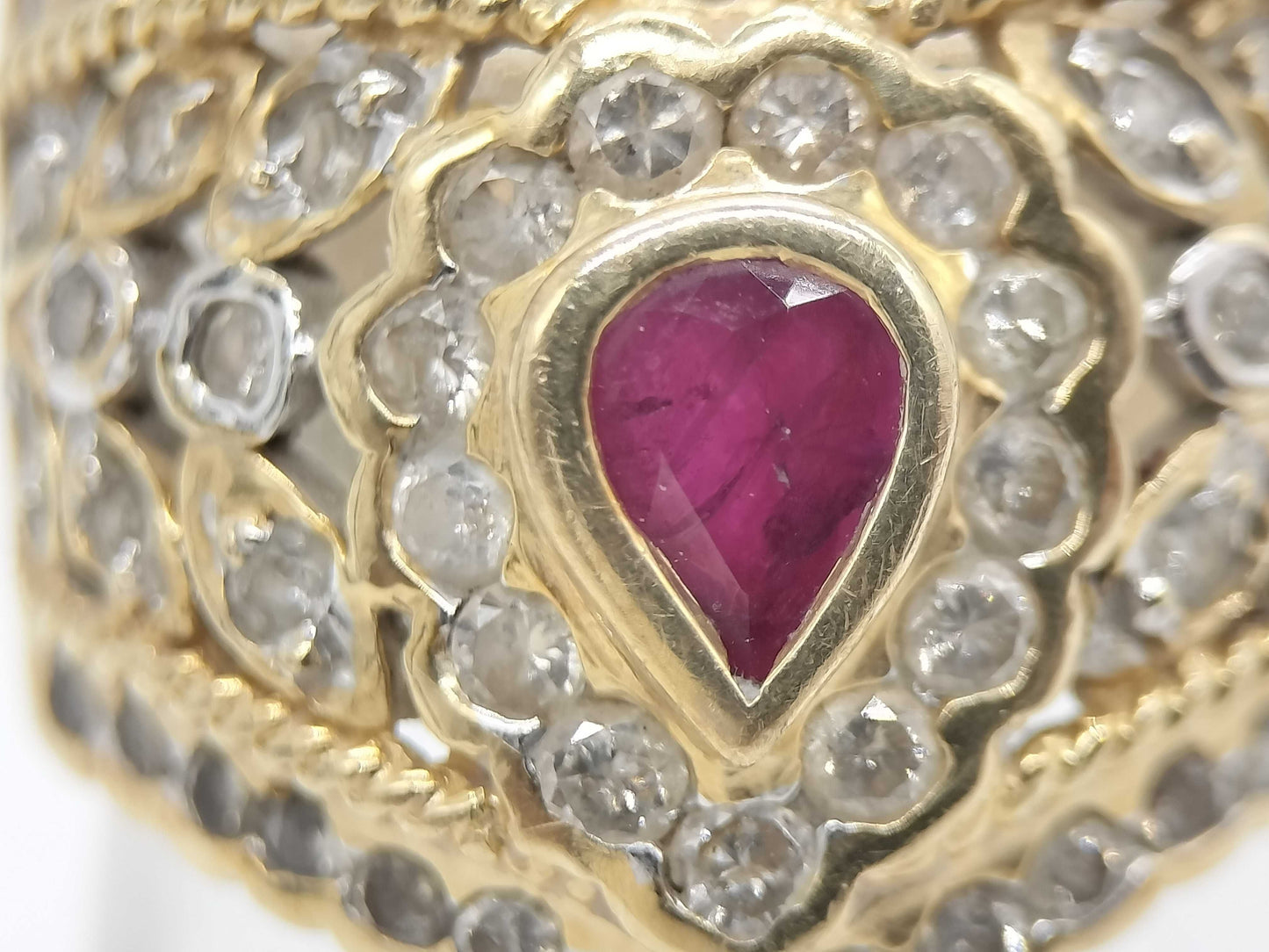 R0.44ct D1.00ct K18 7.9g Ring