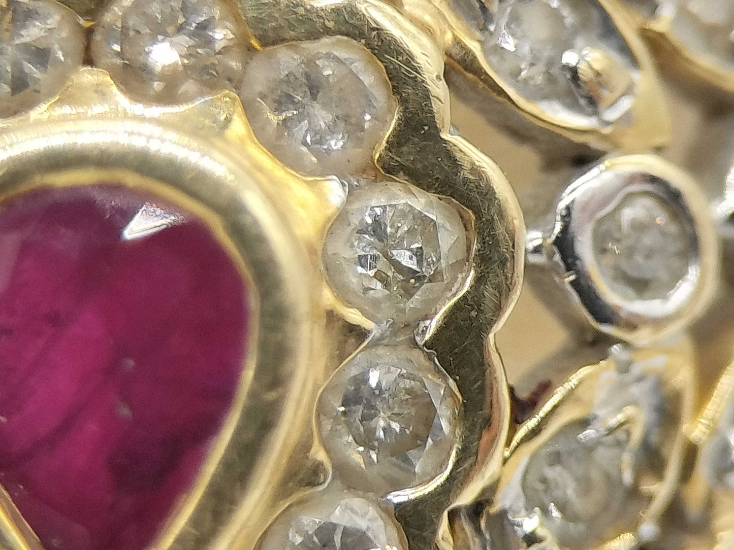 R0.44ct D1.00ct K18 7.9g Ring