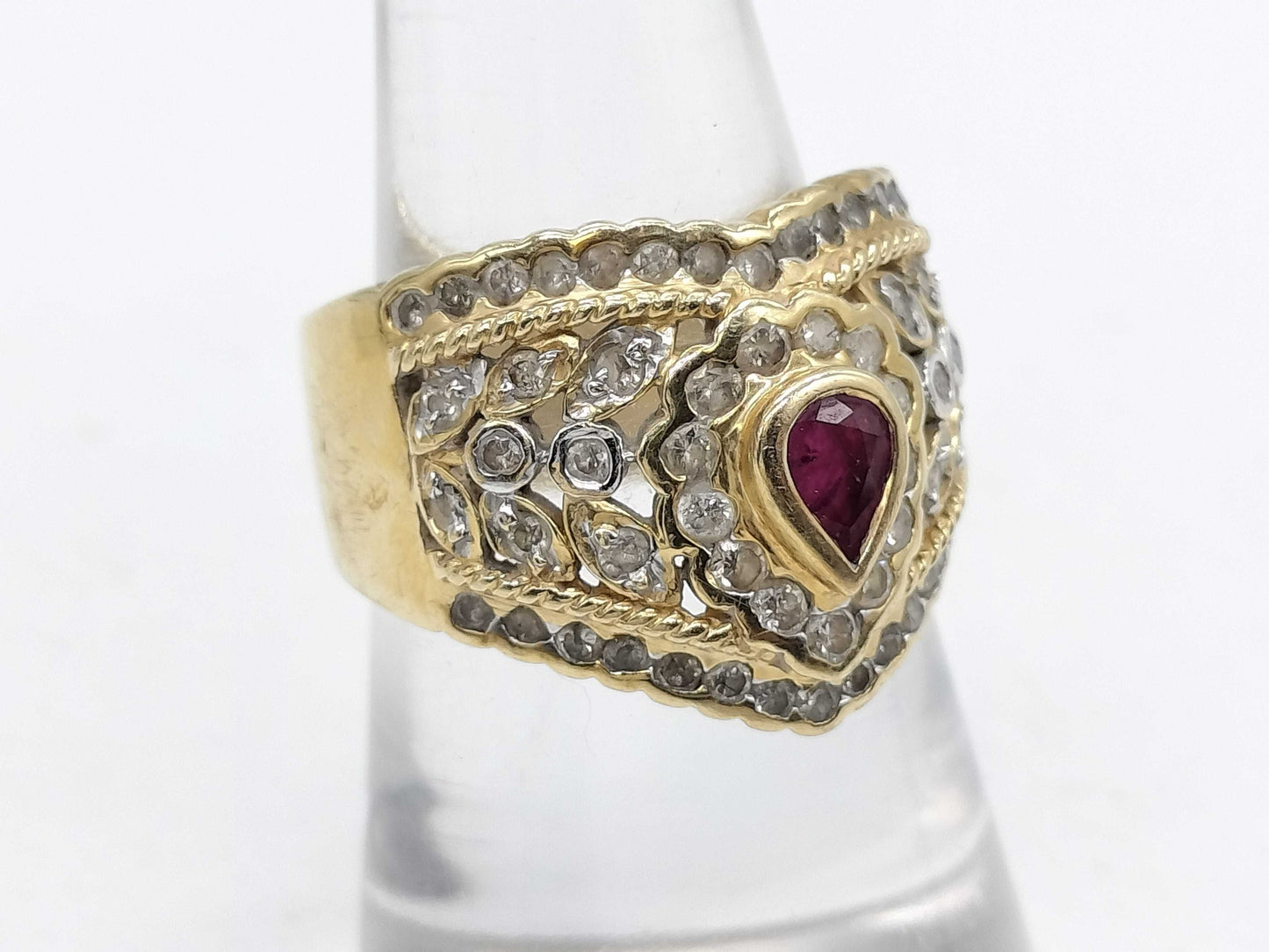 R0.44ct D1.00ct K18 7.9g Ring