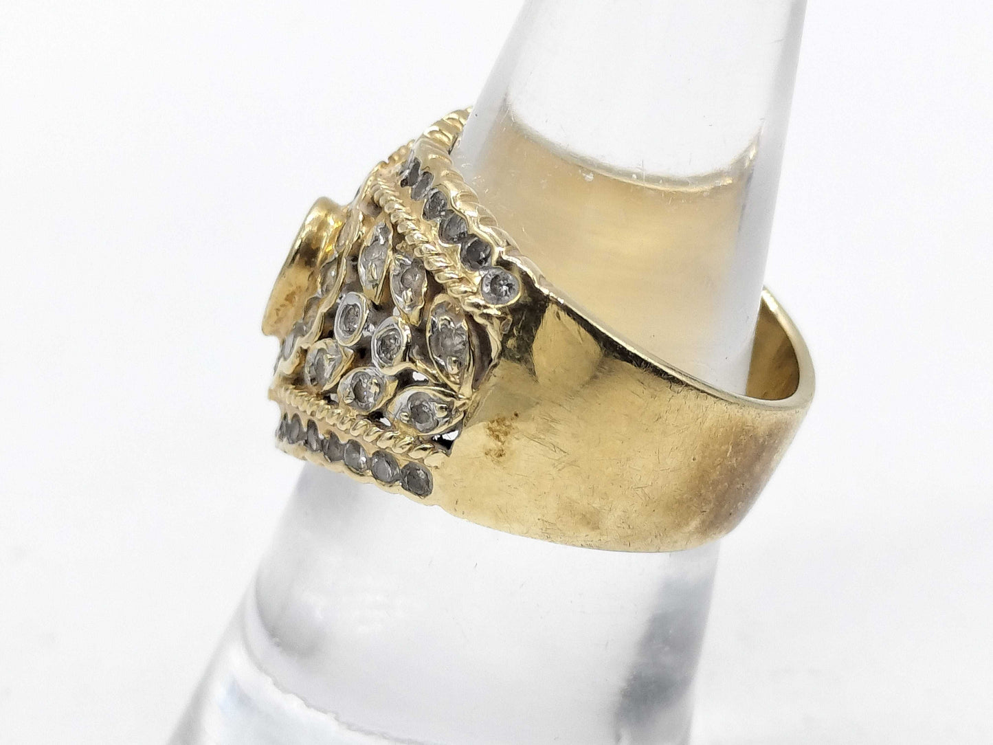 R0.44ct D1.00ct K18 7.9g Ring