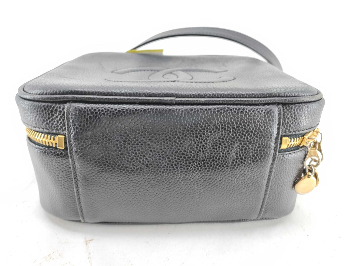CHANEL Caviar Skin Vanity Bag 2-Way G Card with Seal
