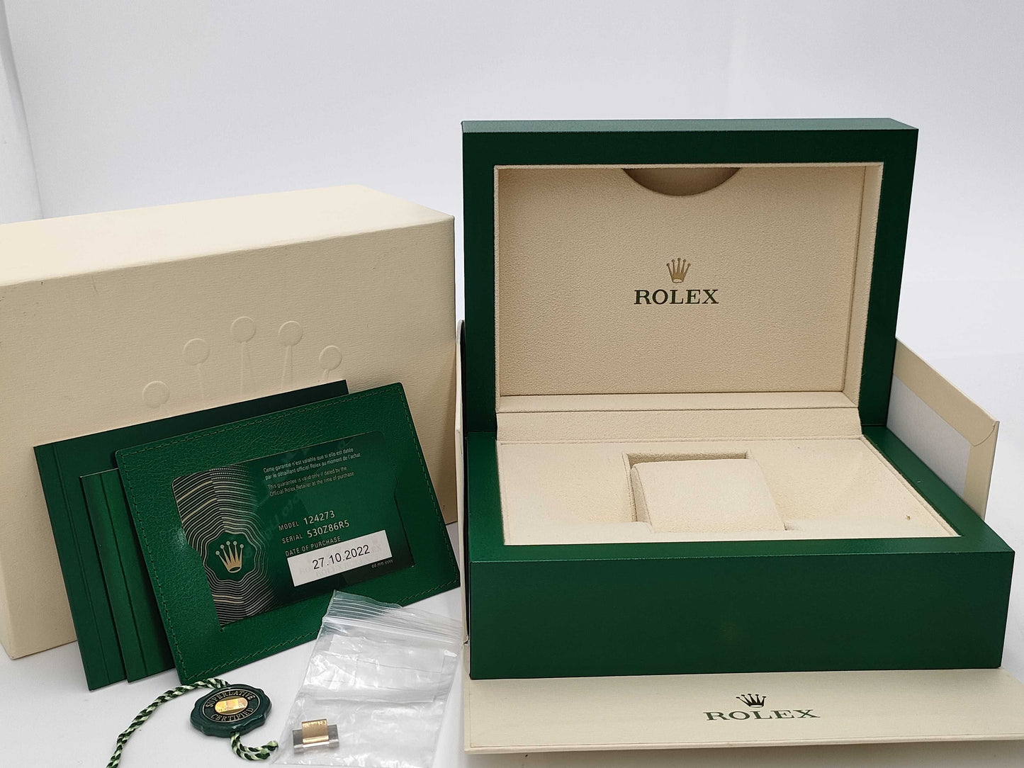 ROLEX 124273 530Z86R5 Black Dial Boys' Watch