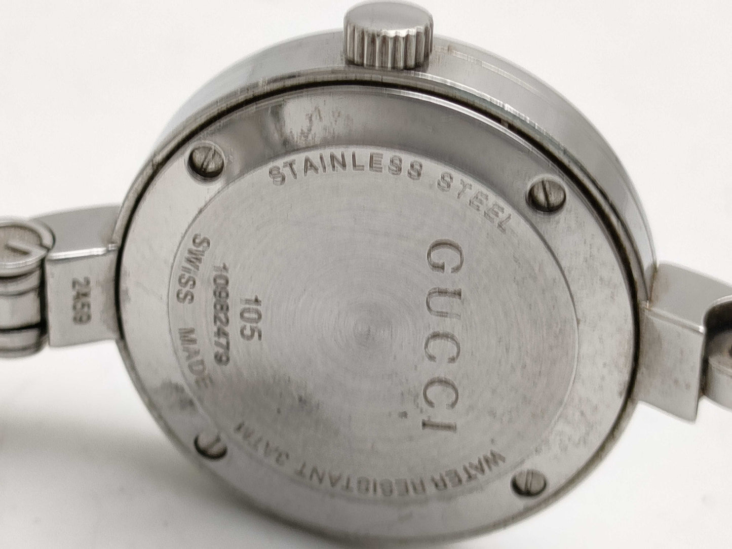 GUCCI 105 Women's Watch with Missing Screws