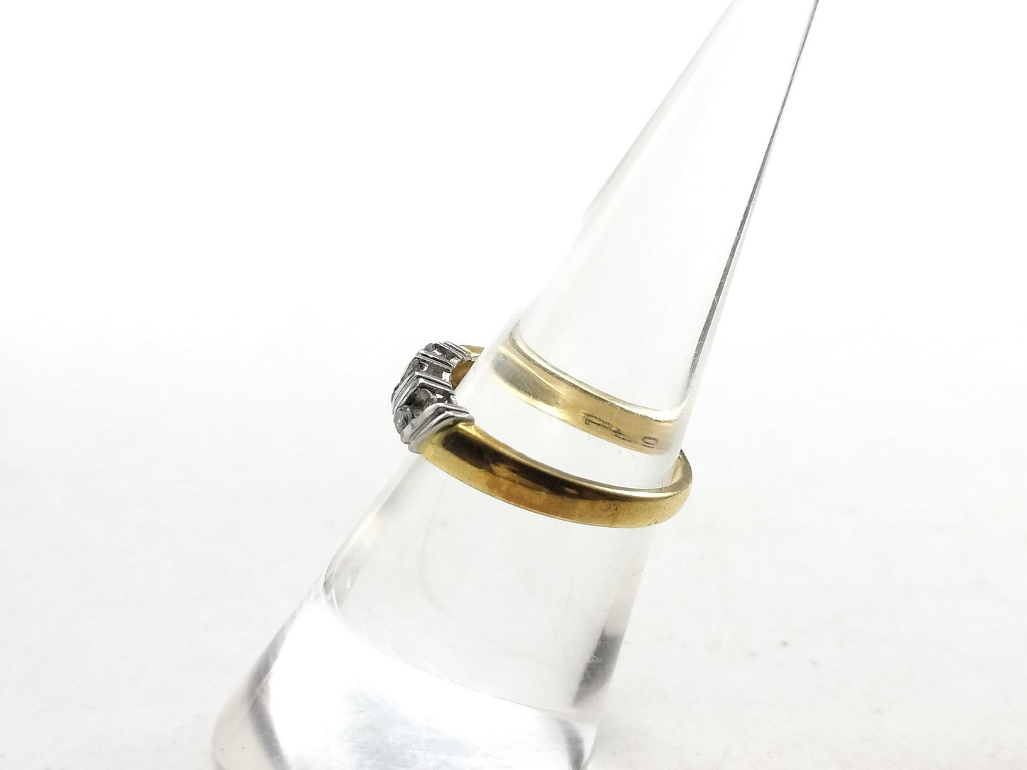 Diamond K18/Pt900 3.0g Ring