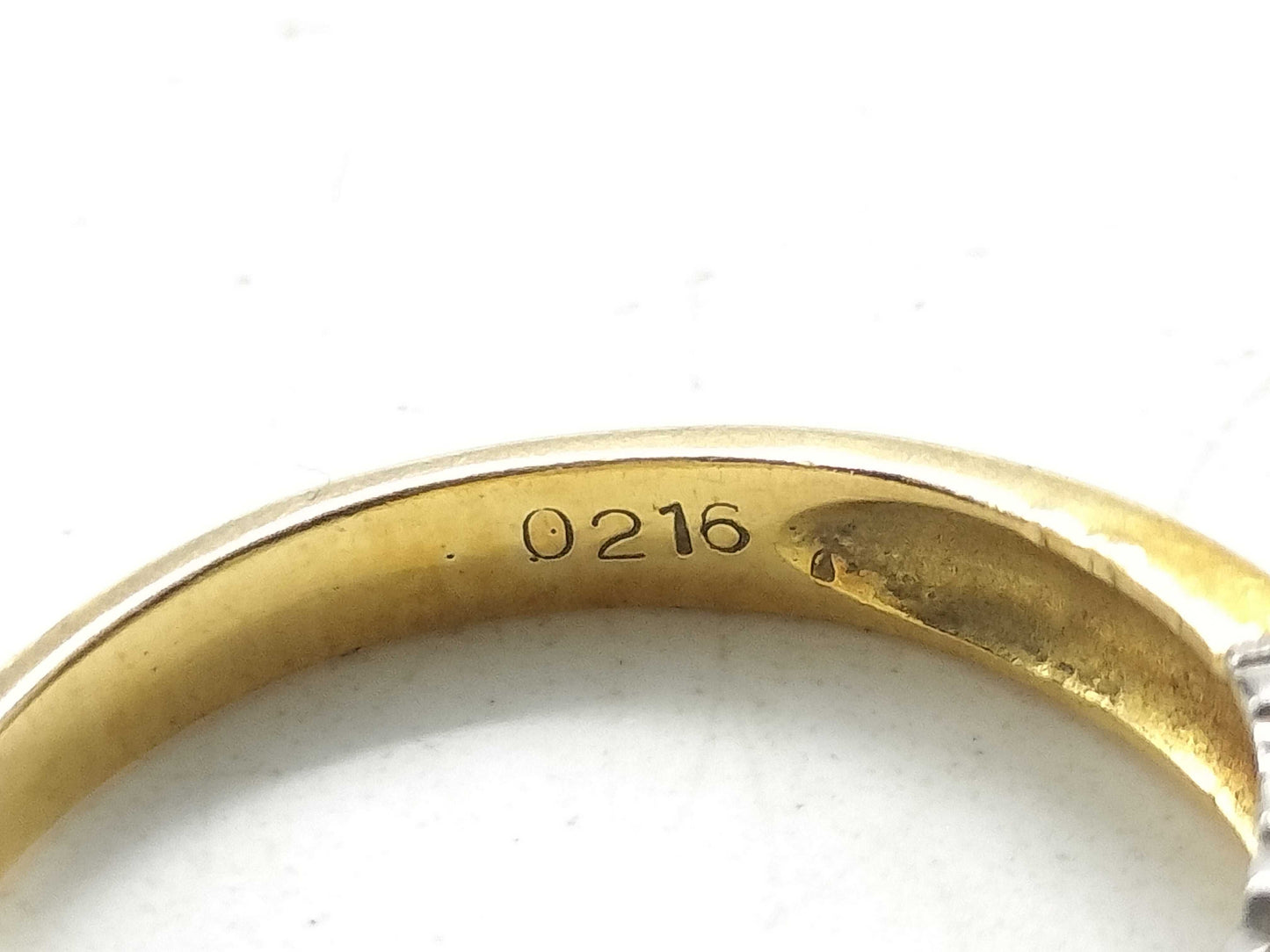 Diamond K18/Pt900 3.0g Ring
