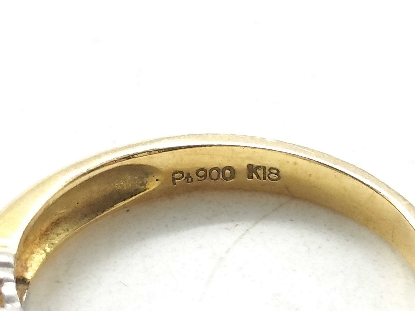 Diamond K18/Pt900 3.0g Ring