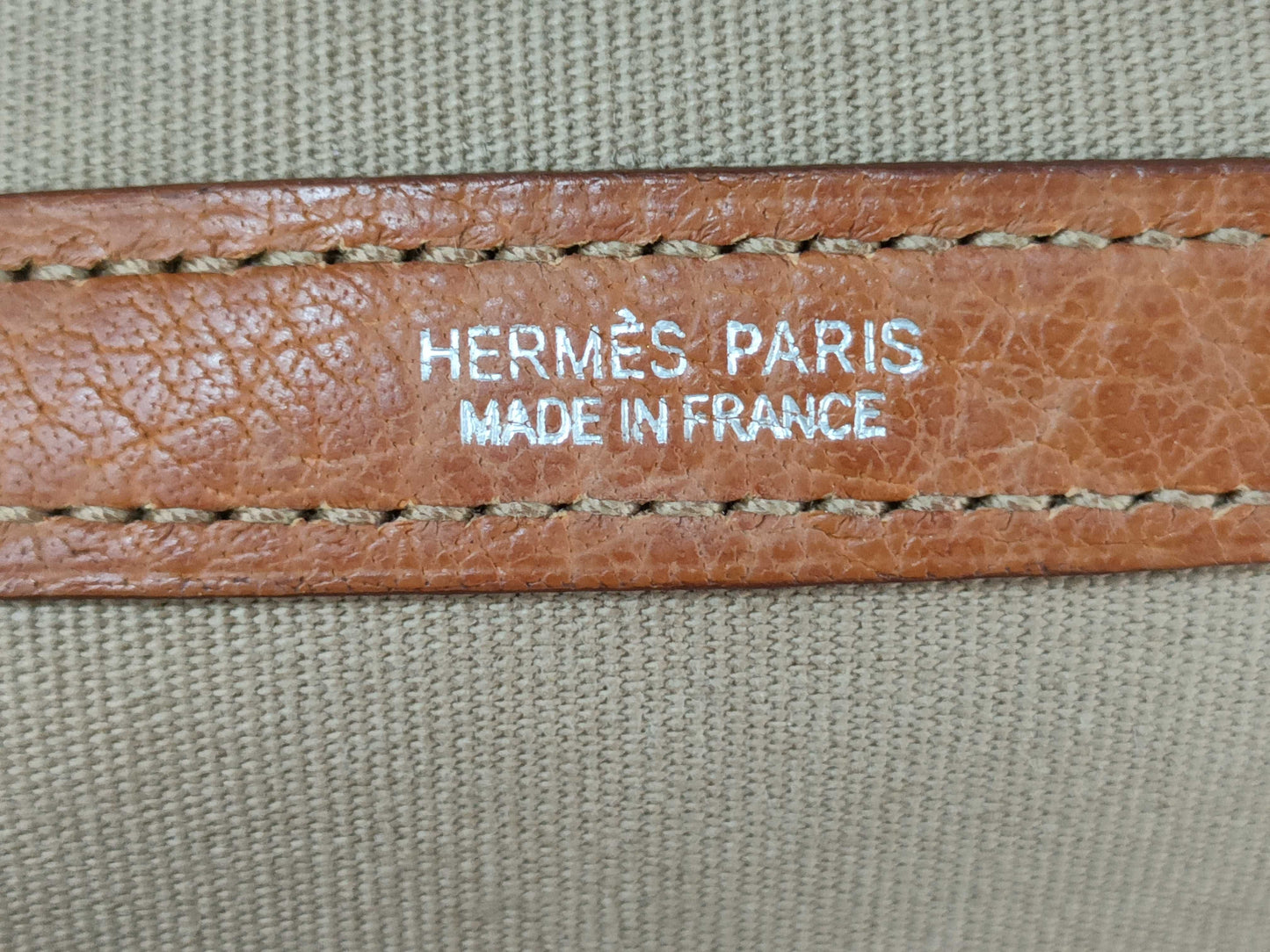 HERMES Garden Party Toile x Negonta/Orange/Size 36/□I Stamped Tote Bag