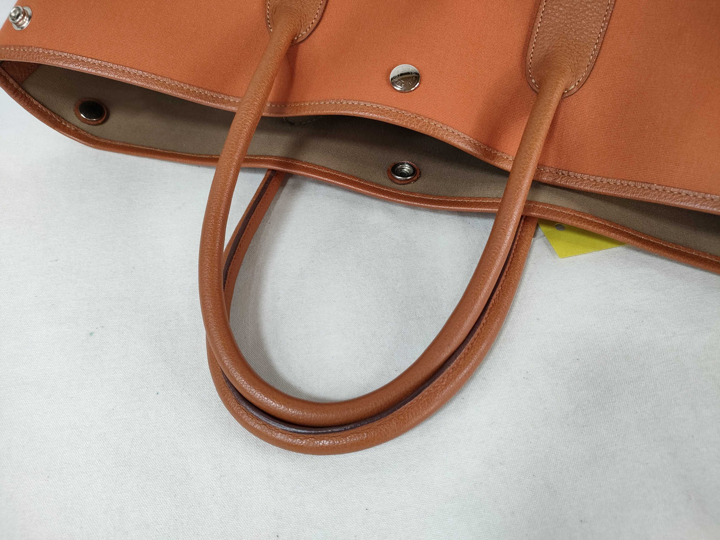 HERMES Garden Party Toile x Negonta/Orange/Size 36/□I Stamped Tote Bag