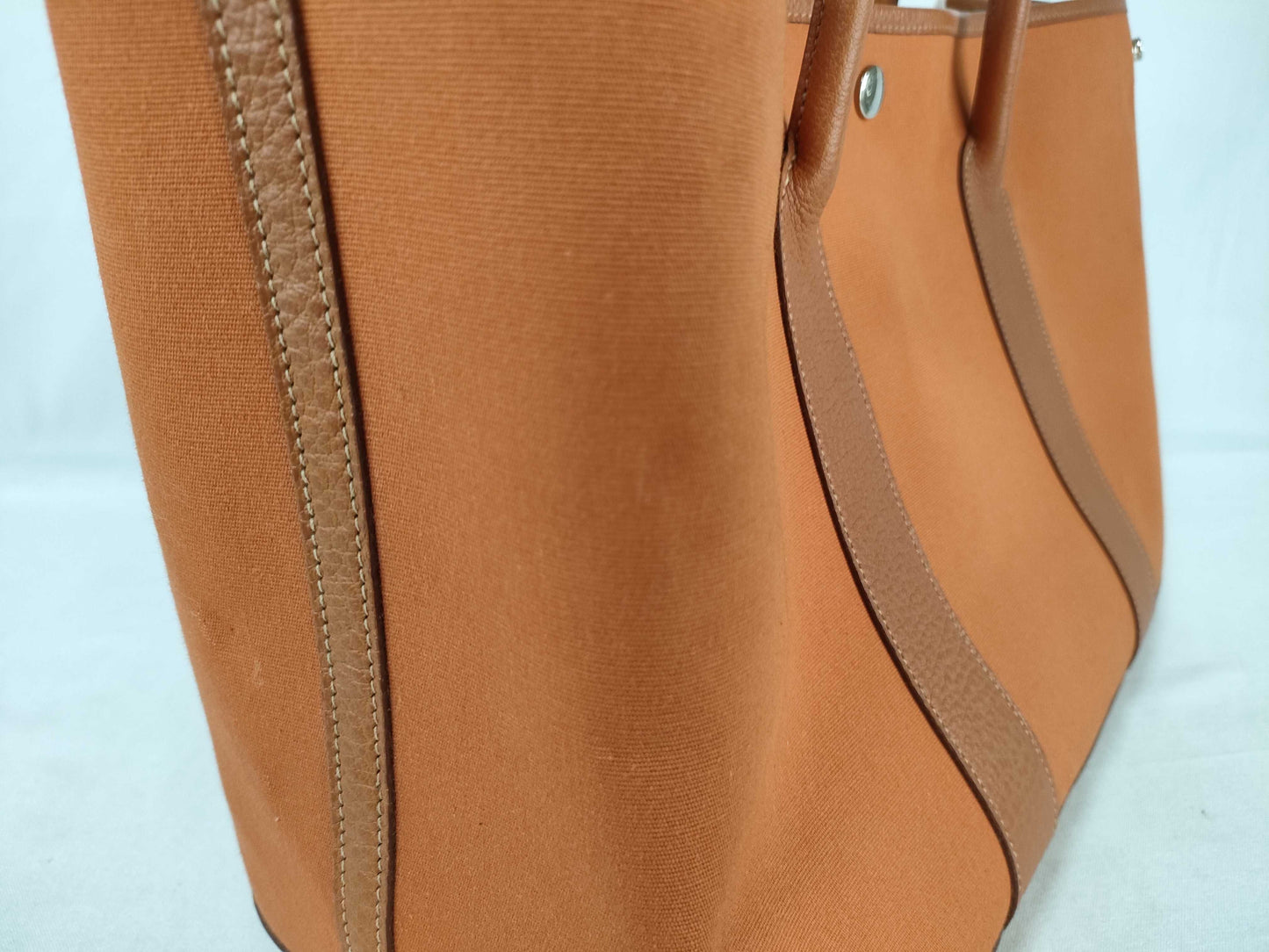 HERMES Garden Party Toile x Negonta/Orange/Size 36/□I Stamped Tote Bag