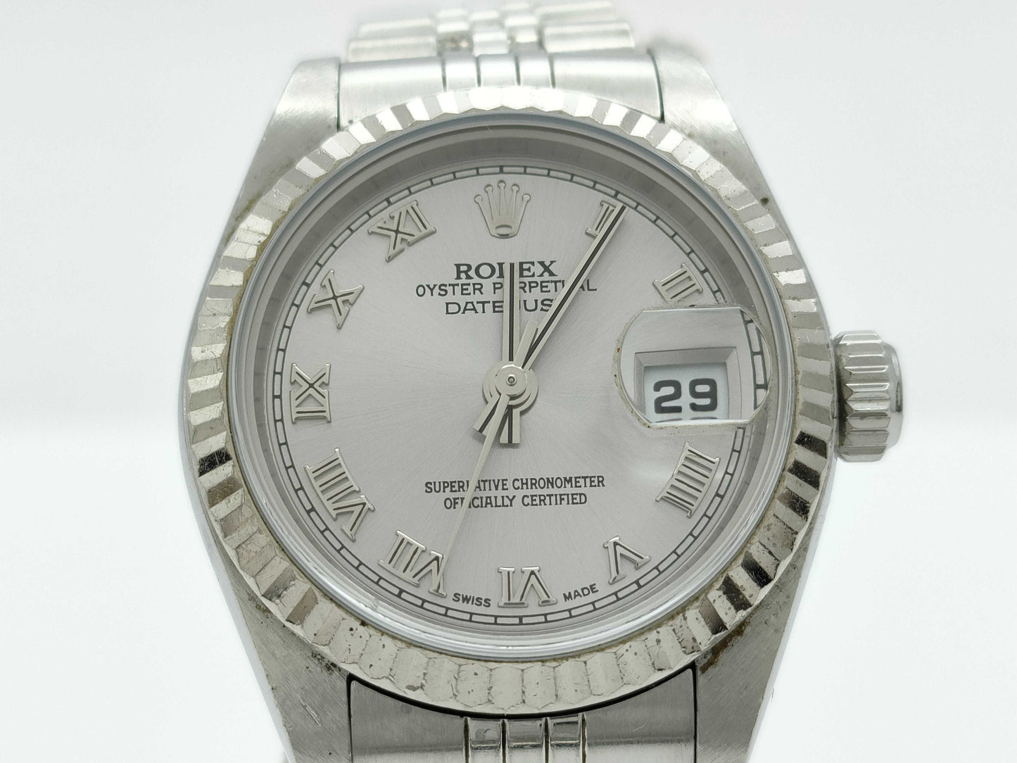 ROLEX 79174 D057124 Silver Dial Women's Watch