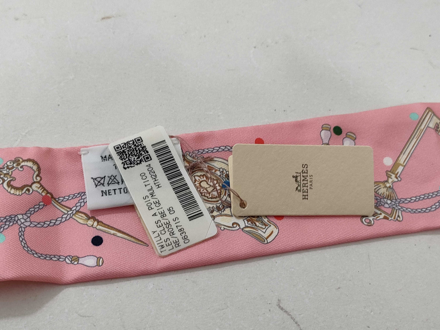 HERMES Twilly Twilly Le Creapora Unused Scarf