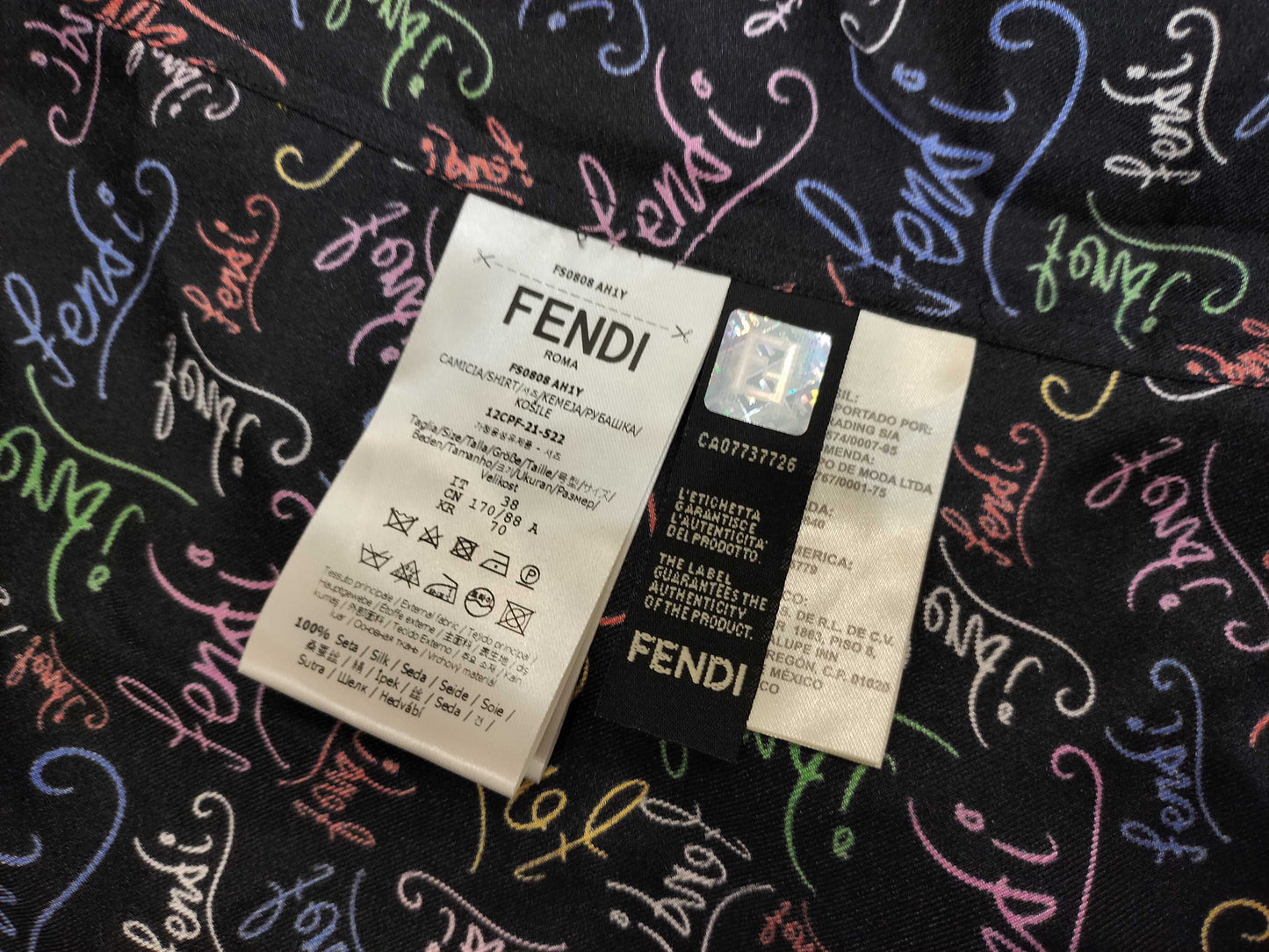 FENDI Noel Fielding Shirt FS0808 AH1Y with tags