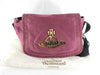 Vivienne Westwood Vivienne logo plate canvas shoulder bag