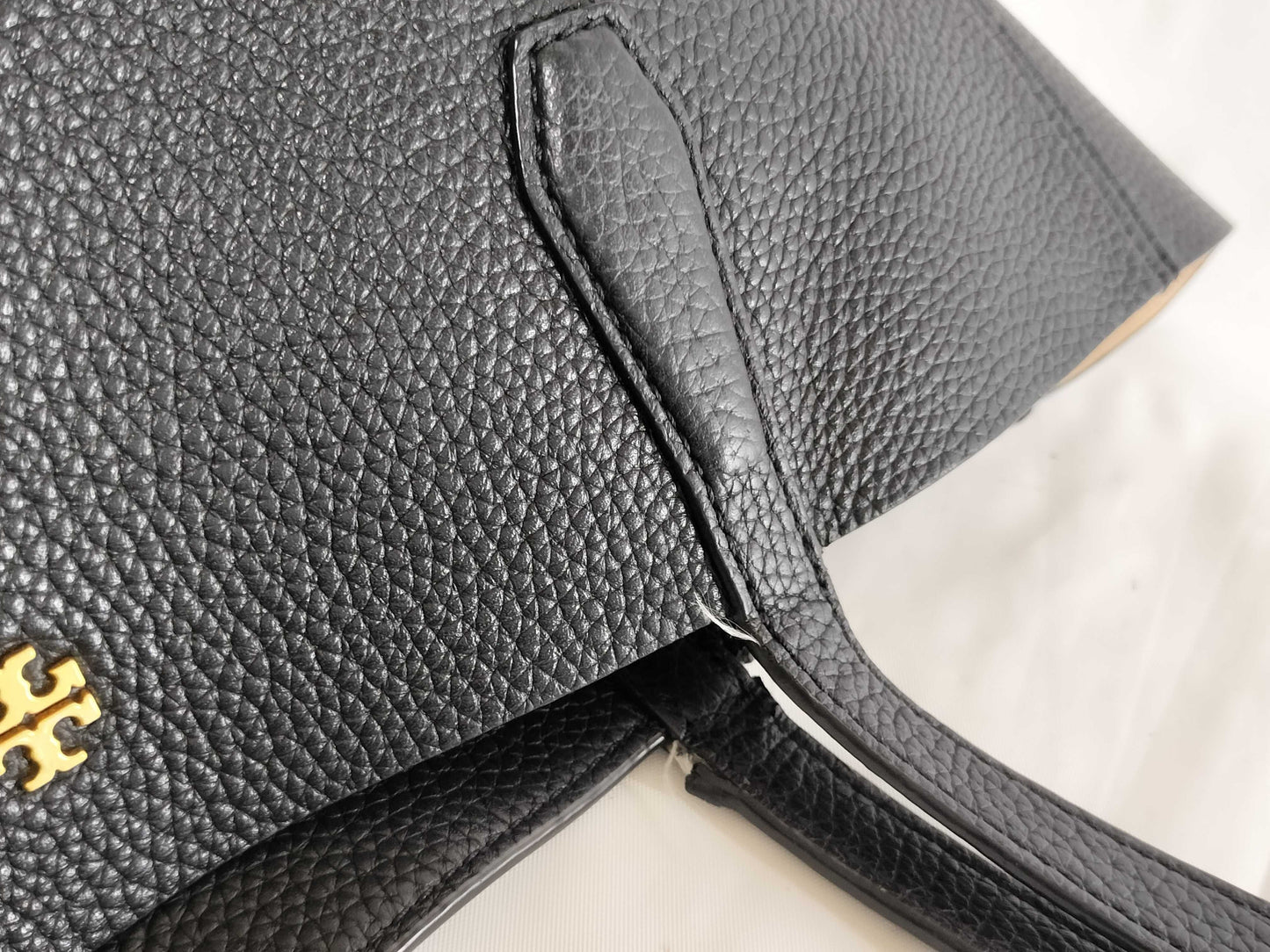 Tory Burch Leather Tote Black Tote Bag