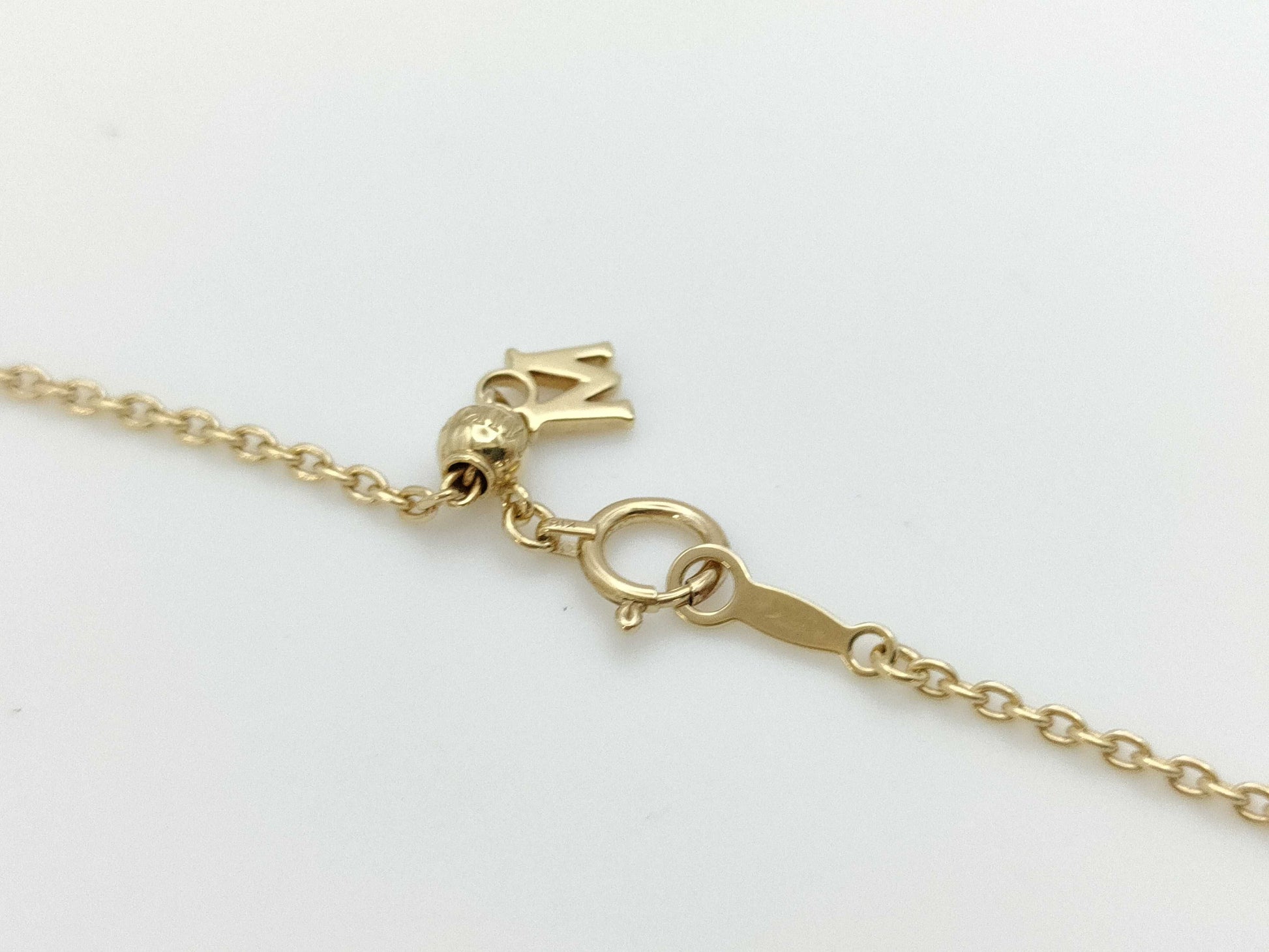 MIKIMOTO Precajour Flower Akoya Pearl Diameter Approx. 4.0mm-6.1mm Enamel Diamond M Charm K18 13.5g Necklace