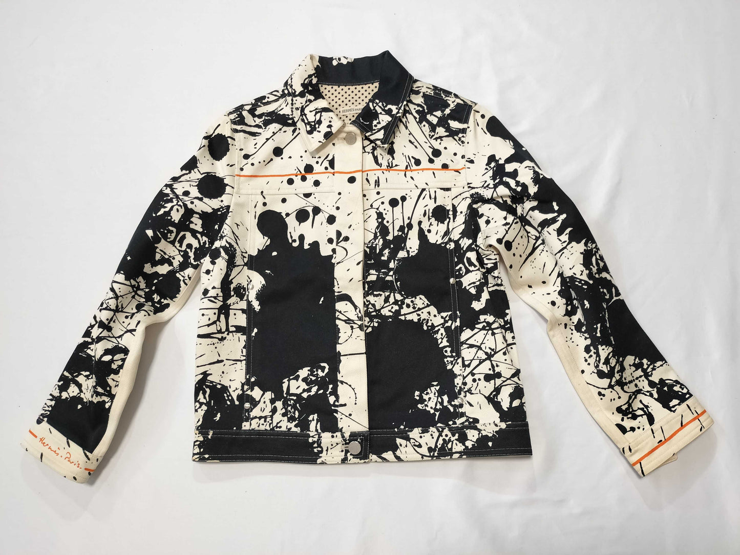 HERMES Denim Jacket with Serie Buttons