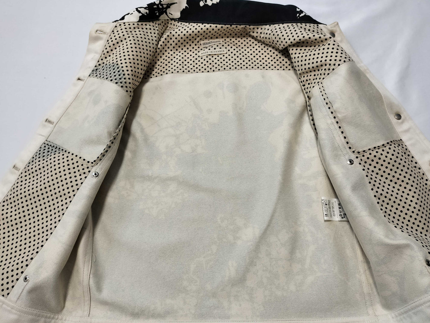 HERMES Denim Jacket with Serie Buttons