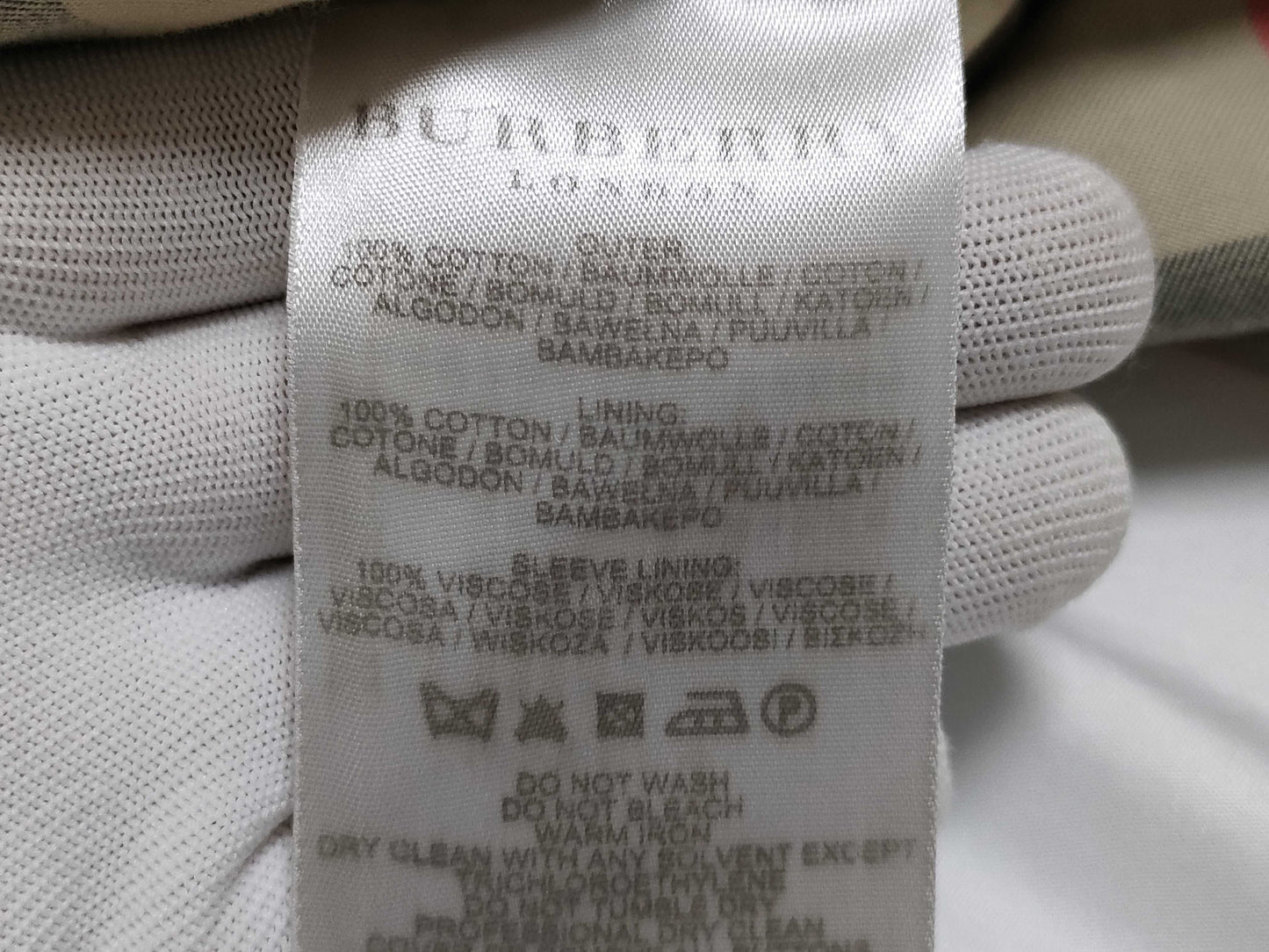 BURBERRY Trench Coat/Inner Nova Check/48 Coat