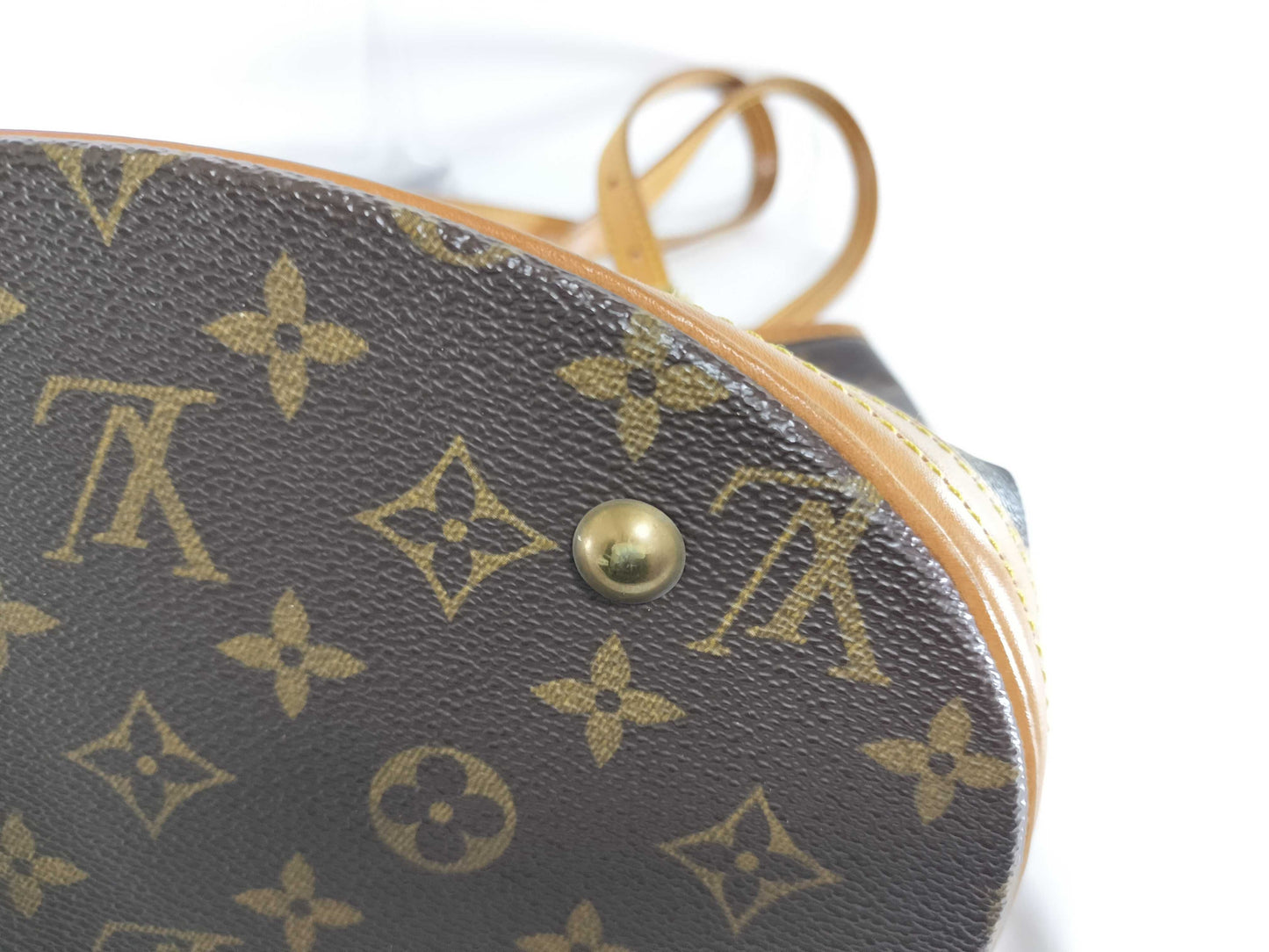 LOUIS VUITTON Monogram Bucket PM Tote Bag with Pouch