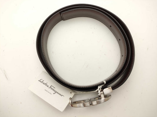 Salvatore Ferragamo Gancini Leather Belt