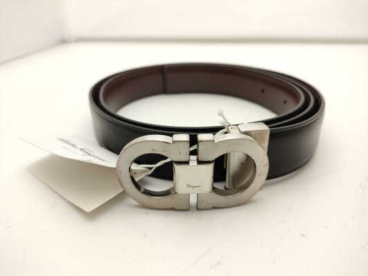Salvatore Ferragamo Gancini Leather Belt