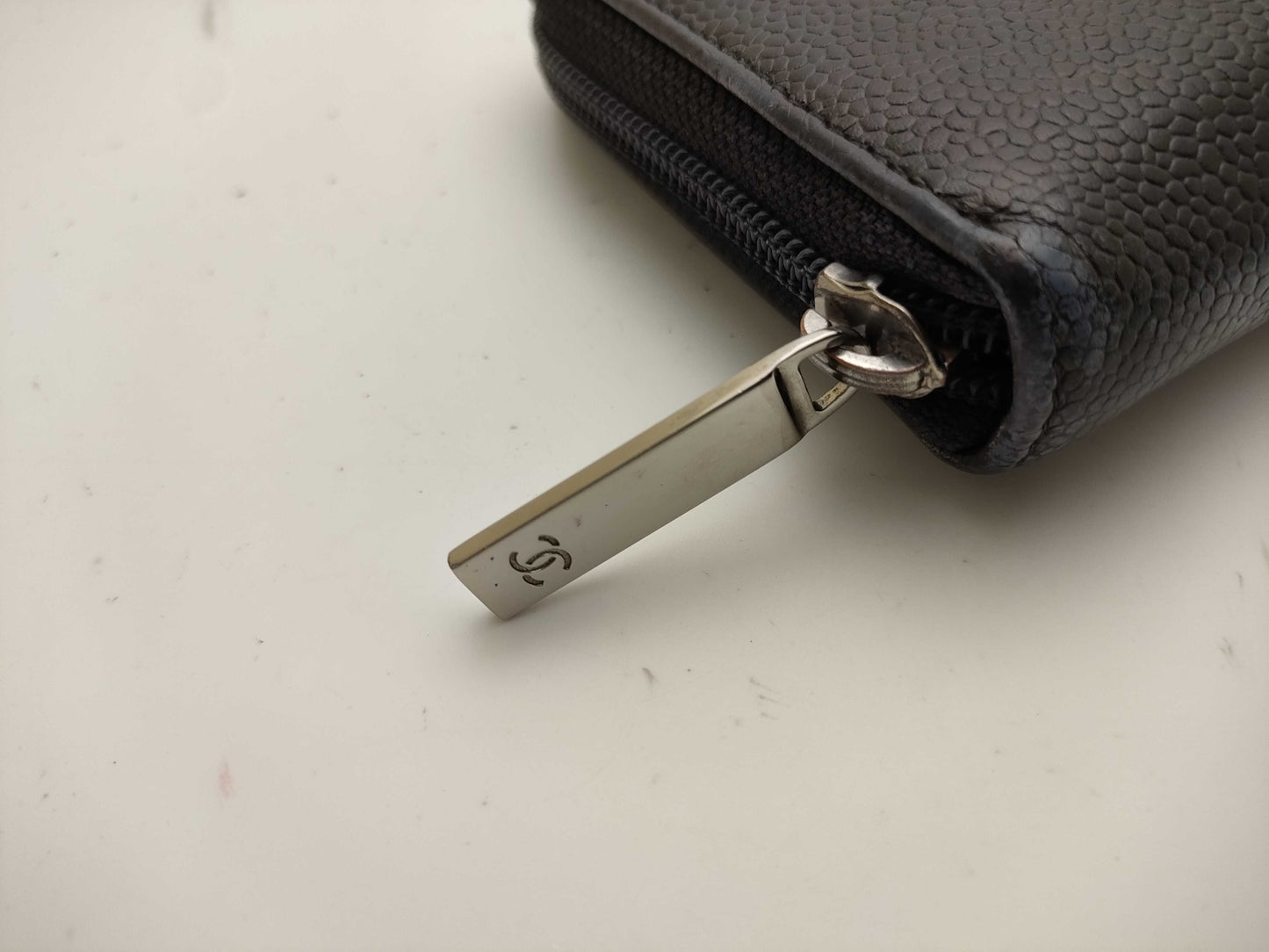 CHANEL Caviar Skin Long Wallet