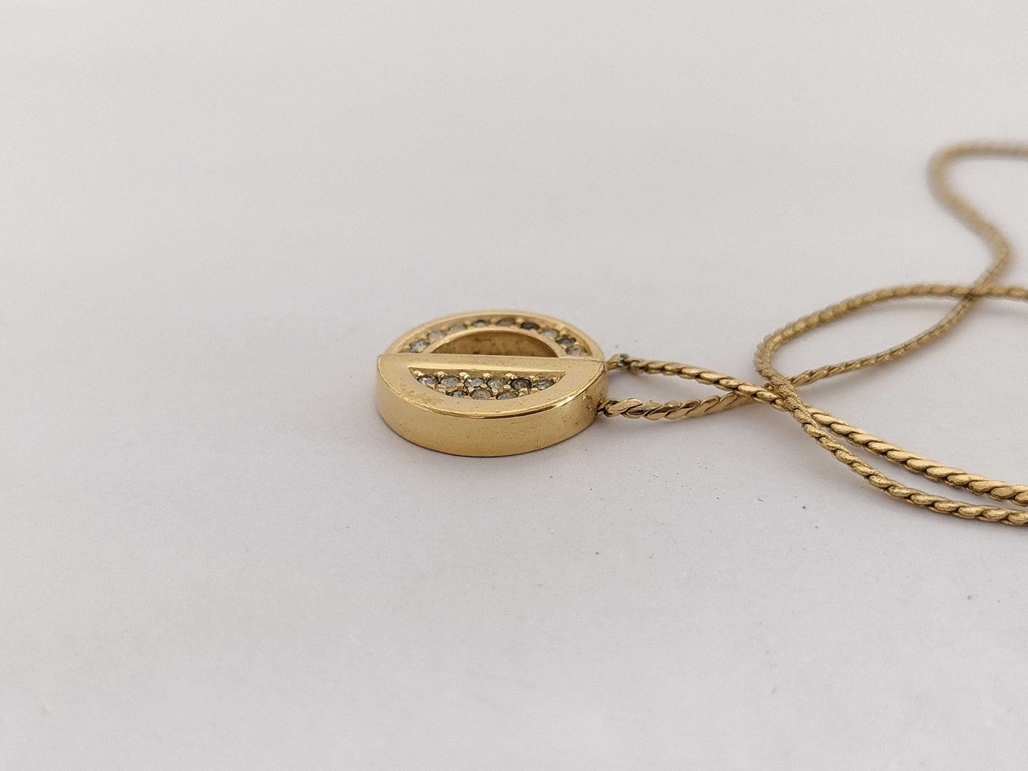 Dior GD Color Necklace Logo Rhinestone Necklace