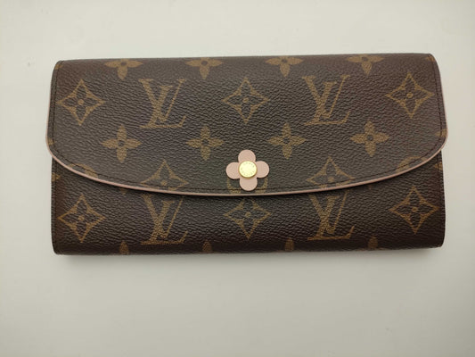LOUIS VUITTON Monogram M64202 Portefeuille Emily Flower Wallet