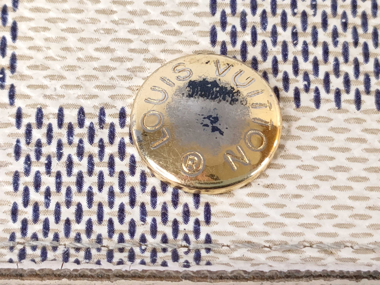 LOUIS VUITTON Damier Azur N63068 Portefeuille Alexandra Wallet
