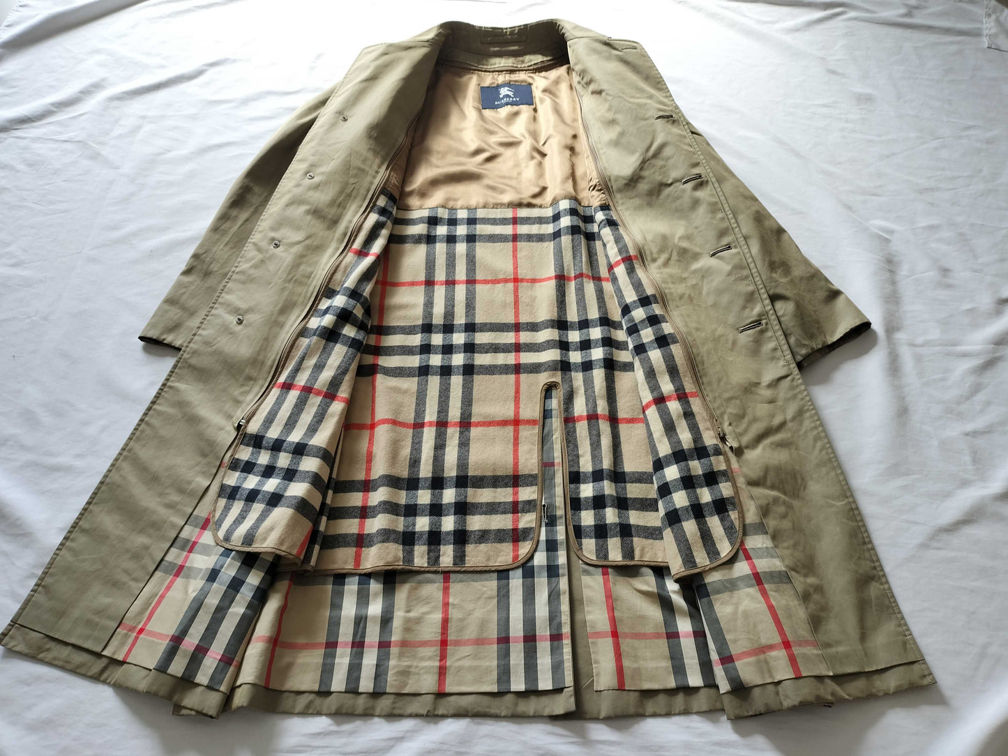 BURBERRY Men's Trench Coat with Nova Check Lining