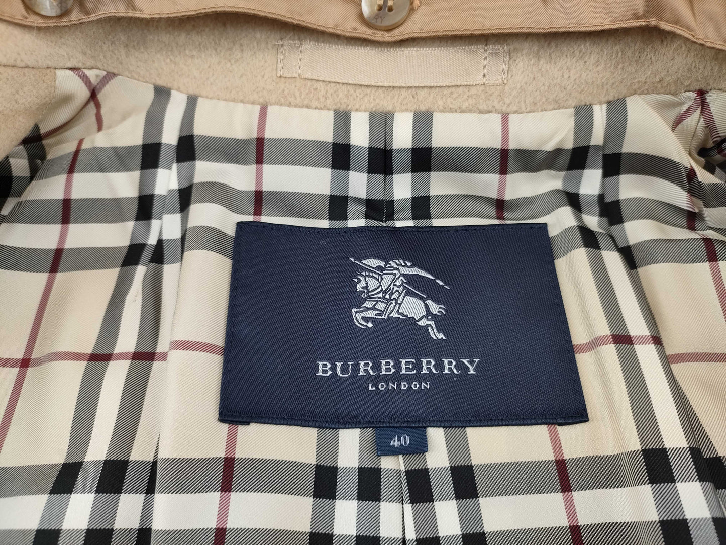 BURBERRY Angora and Wool Coat with Fur