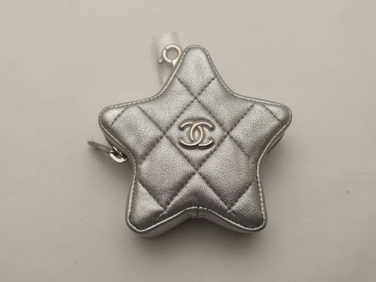 CHANEL Lambskin Matramskin Star 2023 Limited Edition Coin Case