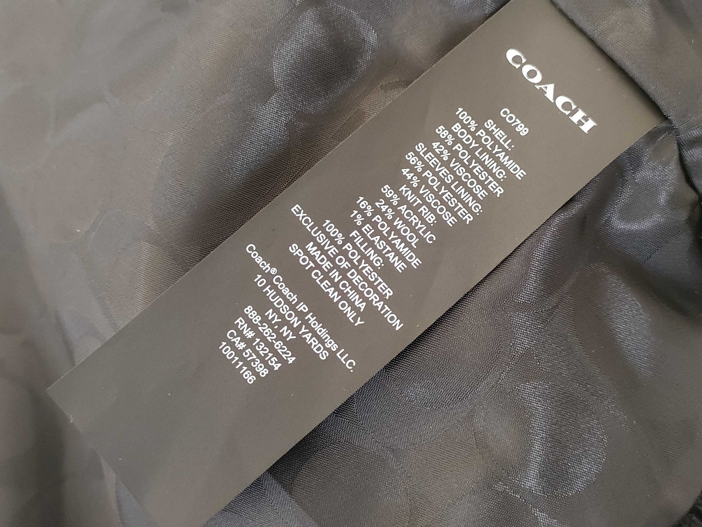 COACH Stadium Jacket Navy