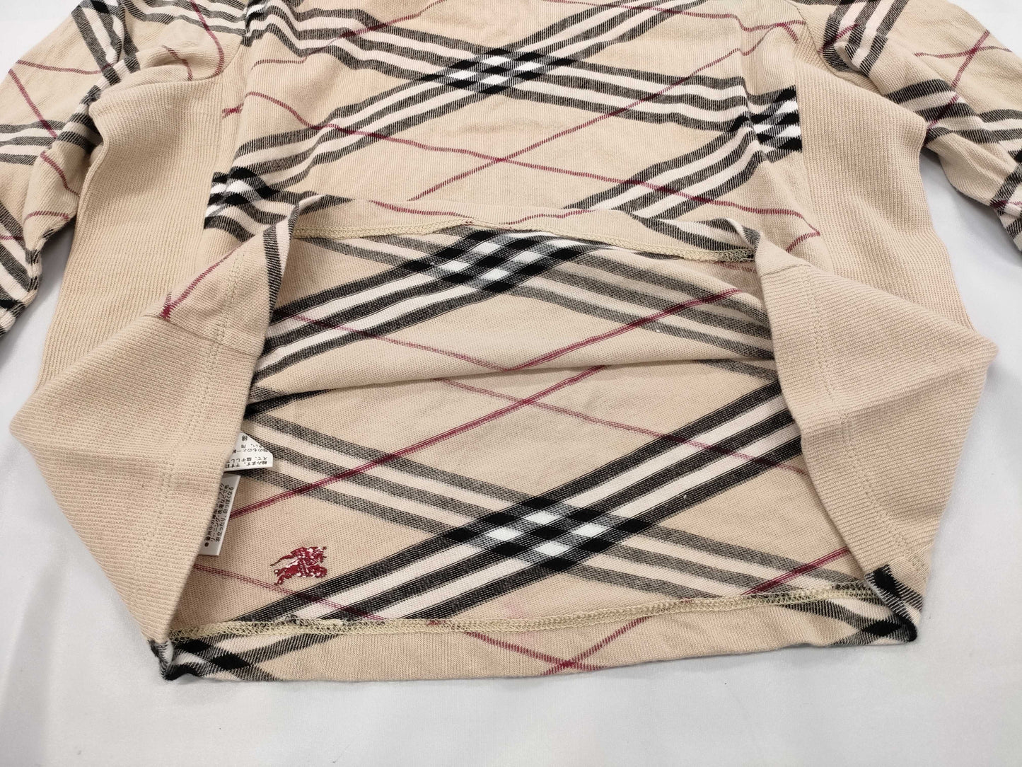 BURBERRY Check Sweater Top